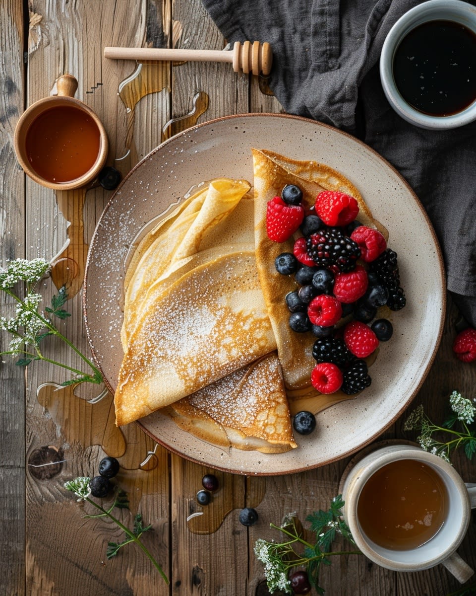 Crepes Dulces de Miel: Receta Sencilla y Deliciosa