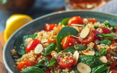 Ensalada Quinoa Espinacas: Explosión de Sabores y Nutrición