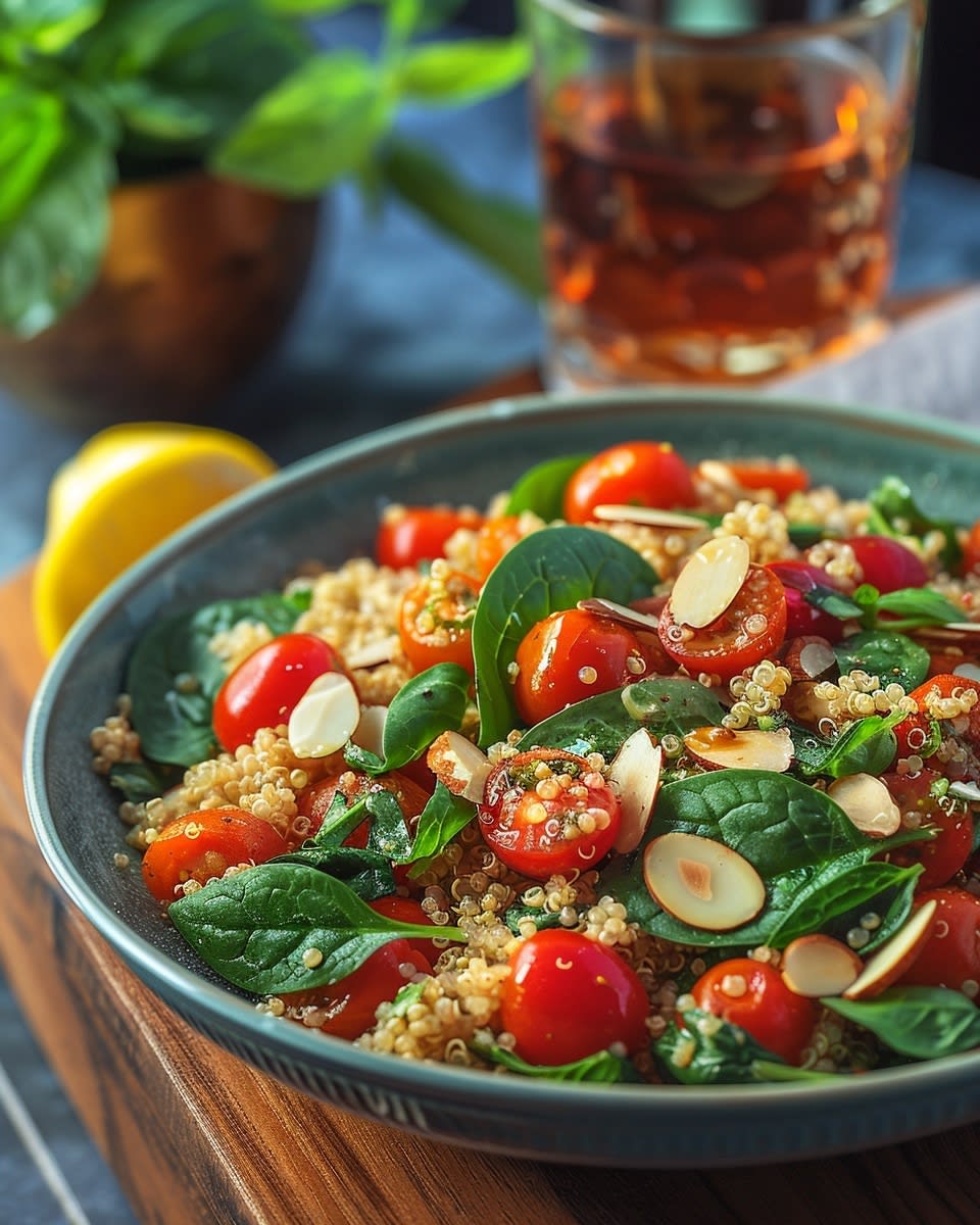 Ensalada Quinoa Espinacas: Explosión de Sabores y Nutrición