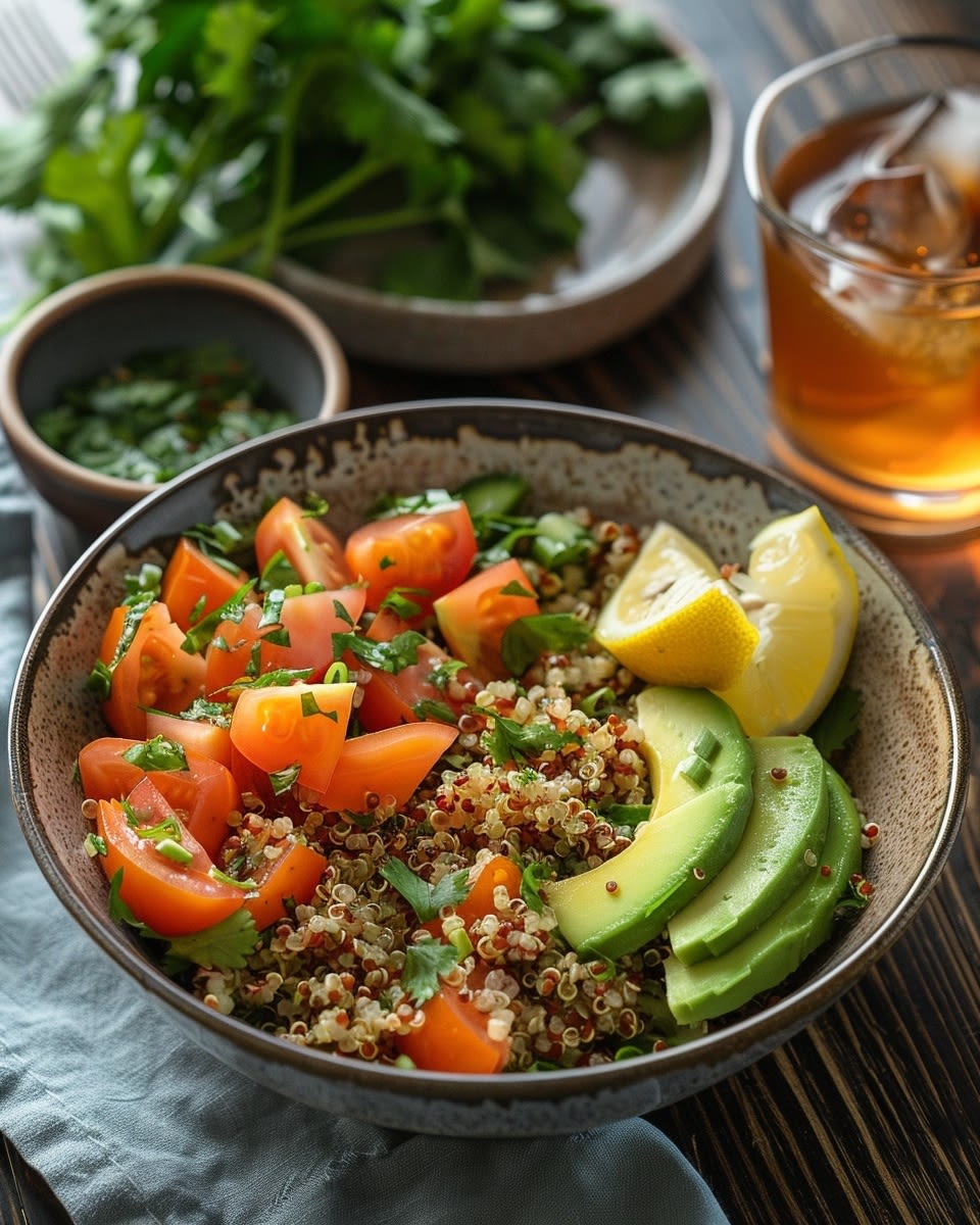 Receta de Ensalada Quinoa Fresca y Saludable