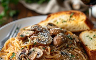 Receta de Espaguetis con Champiñones: Sabor Italiano en Casa