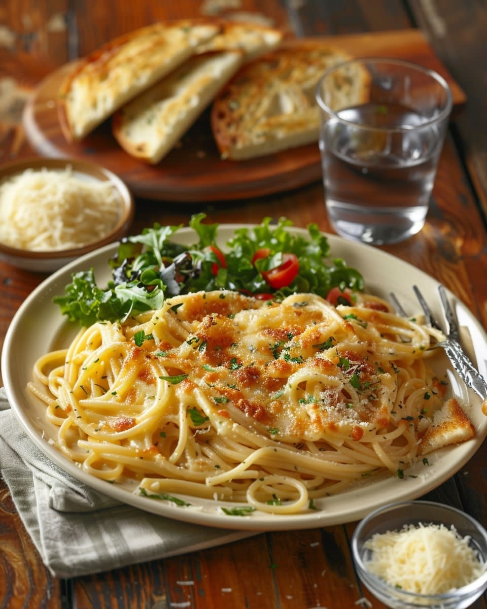 Espaguetis con Salsa de Queso Cremoso: Receta Casera y Confortable