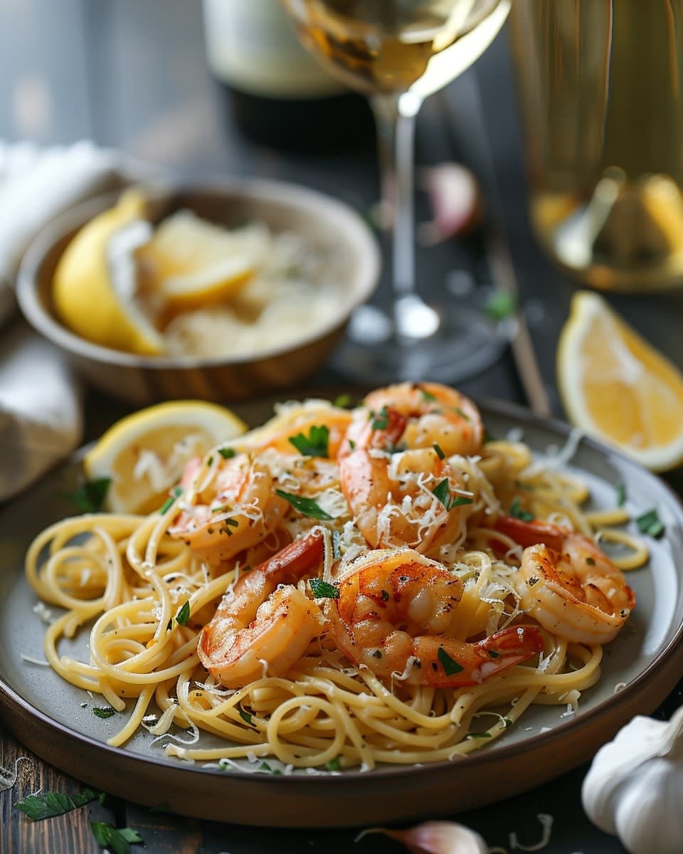 Sabor de Infancia: Receta de Pasta con Gambas al Ajillo