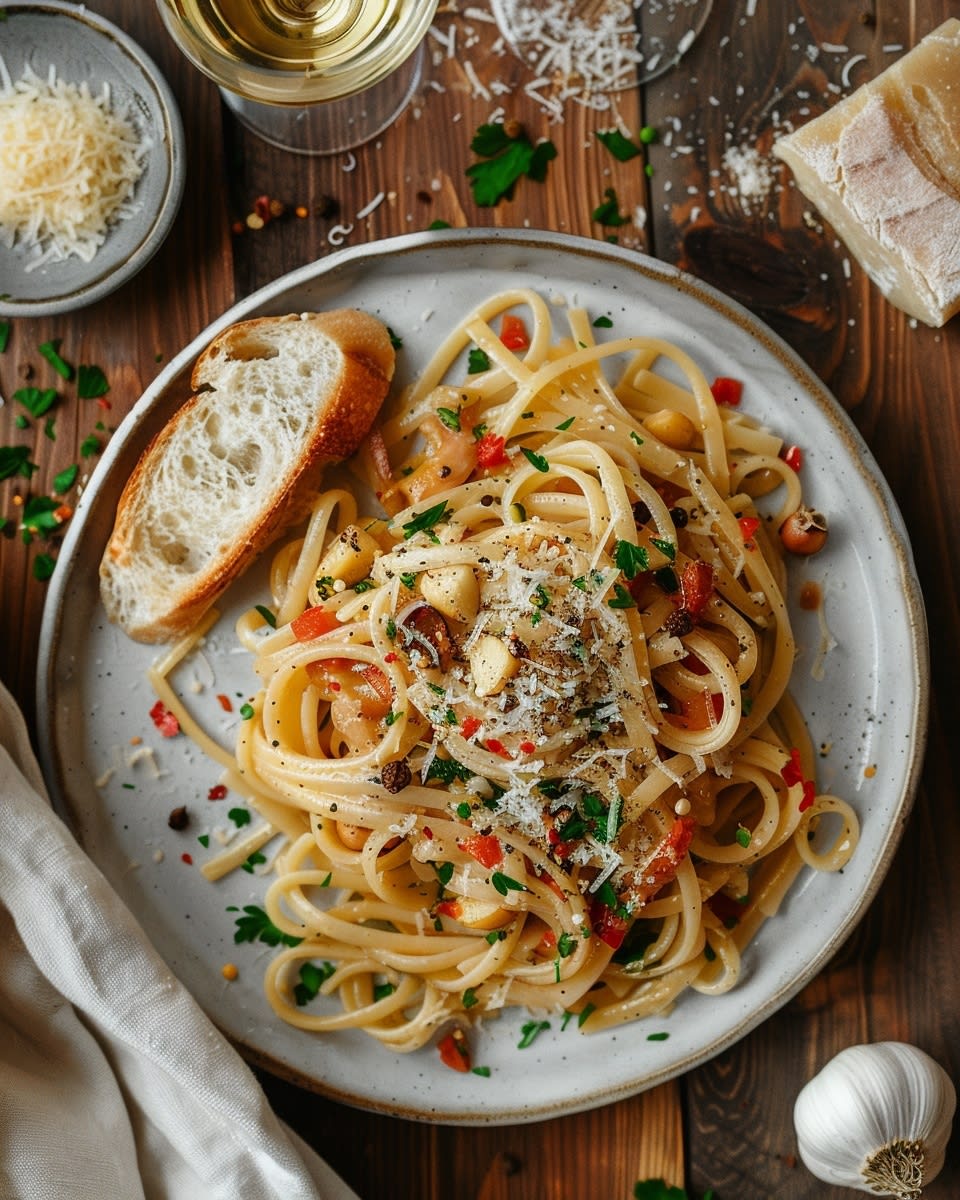 Pasta con verduras al ajillo: Receta fácil y deliciosa