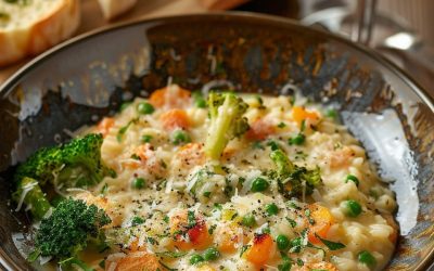 Risotto Vegetal Cremoso: Receta Italiana Sencilla y Deliciosa
