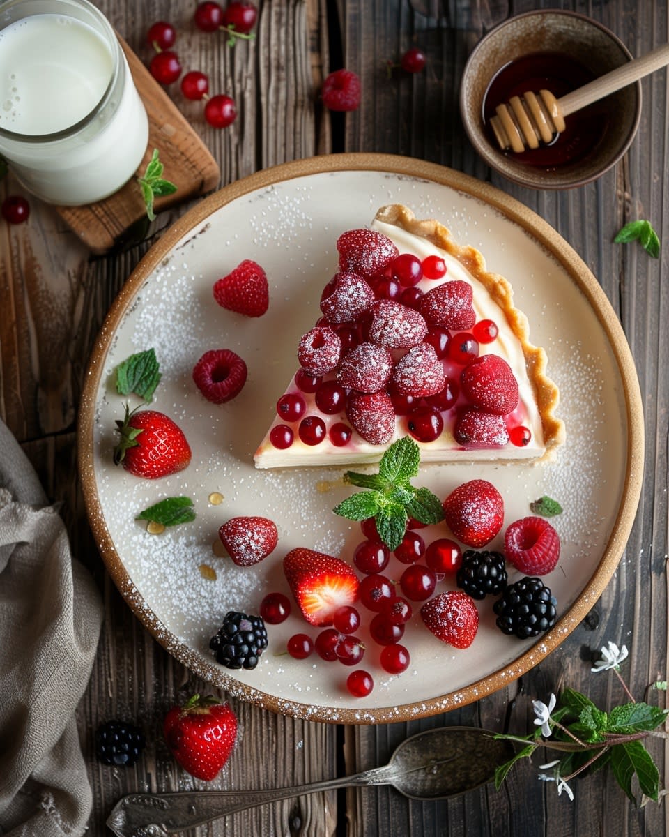 Tarta Fría de Yogur y Frutas: Receta Refrescante y Sencilla