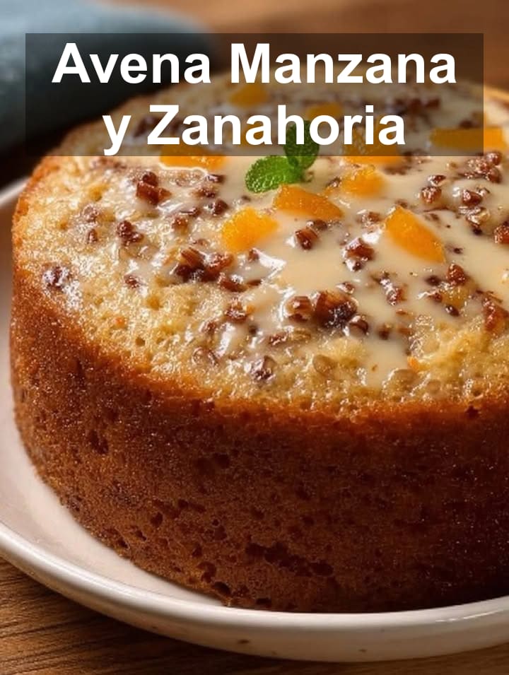 Pastel de Avena, Manzana y Zanahoria: Nutritivo y Delicioso
