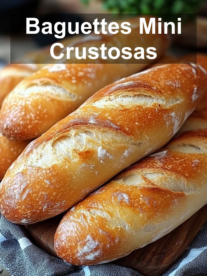 Baguettes Mini Crustosas: Sabor Francés en Casa