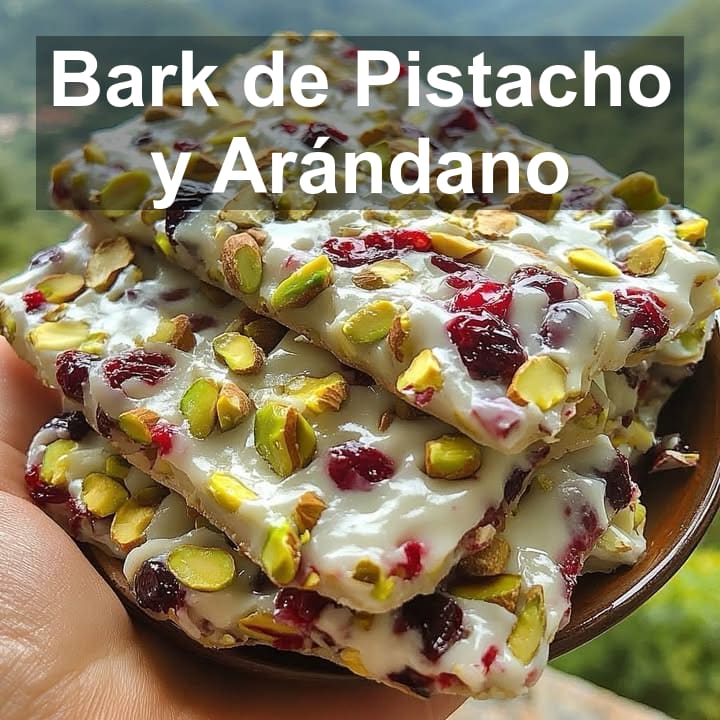 Bark de Pistacho y Arándano: Dulce Sencillo y Delicioso