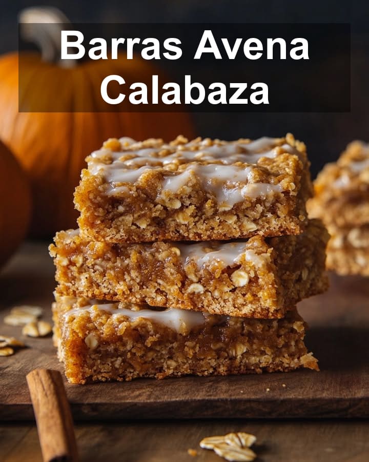 Barras Avena Calabaza: Receta Dulce y Nutritiva para Otoño