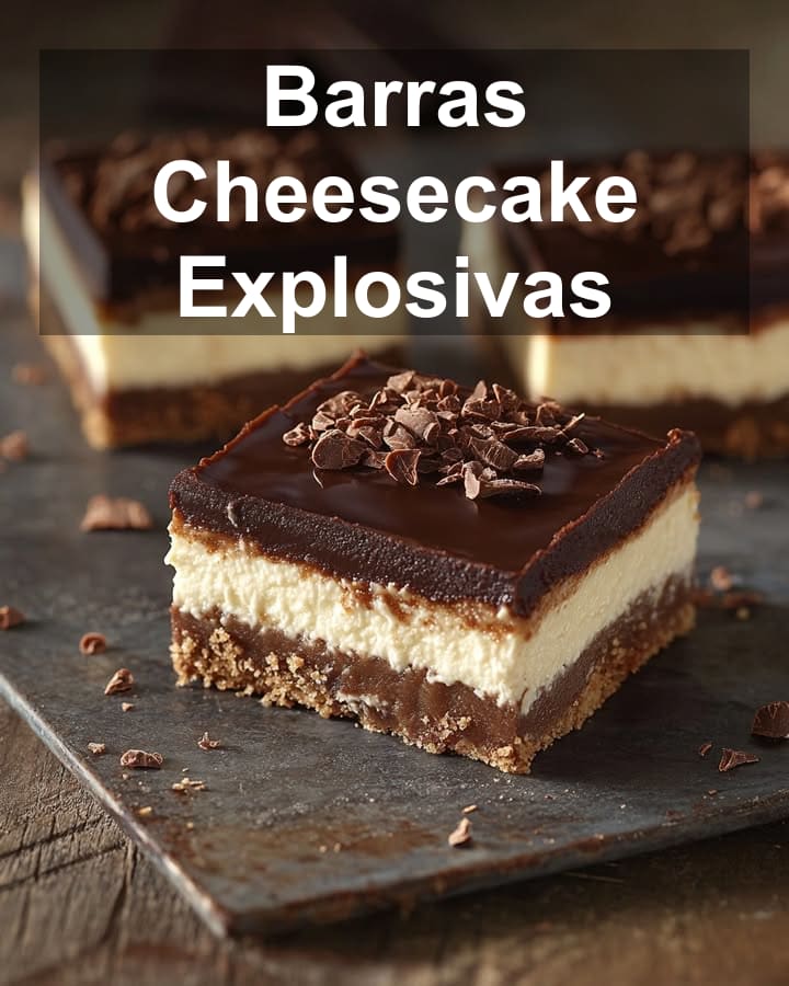 Barras Cheesecake Explosivas: Receta Fácil y Deliciosa
