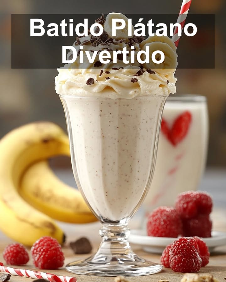 Batido Plátano Divertido: Receta Fácil y Refrescante