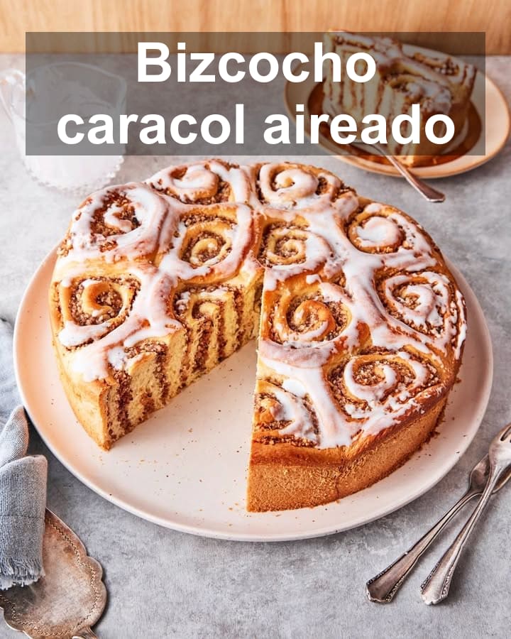 Bizcocho Caracol Aireado: Receta Suave y Deliciosa