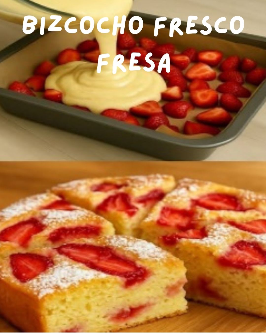 Bizcocho Fresco Fresa: Delicia Ligera y Facil de Hacer