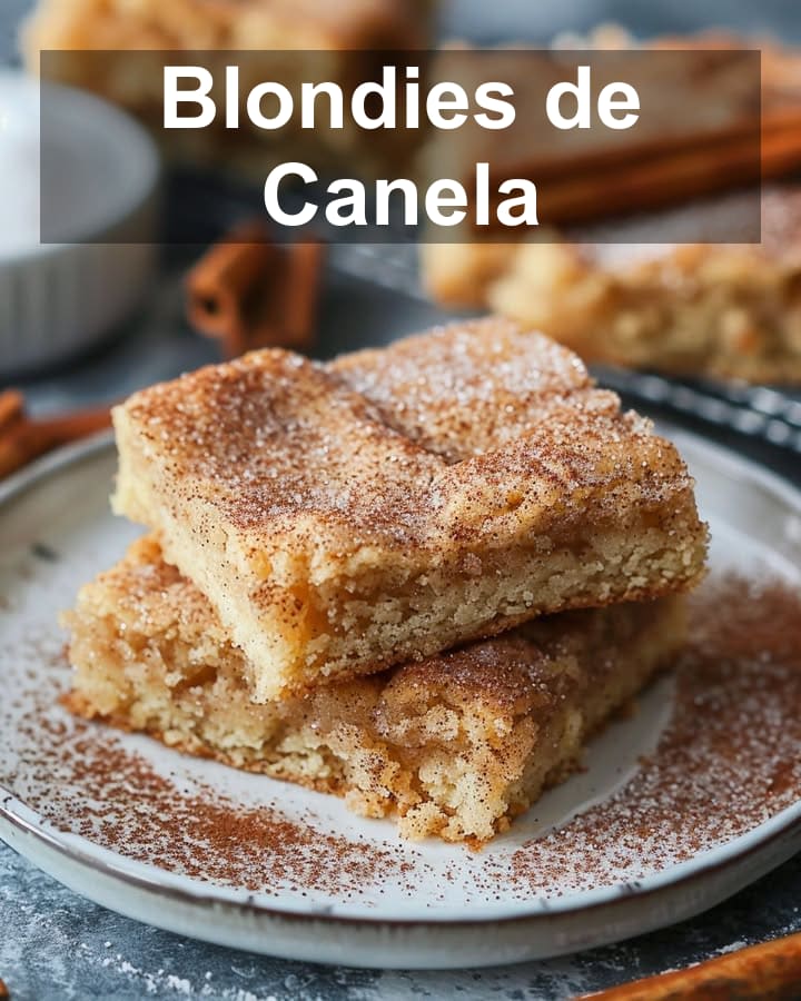 Blondies de Canela: Receta Fácil y Deliciosa para Endulzar tu Día