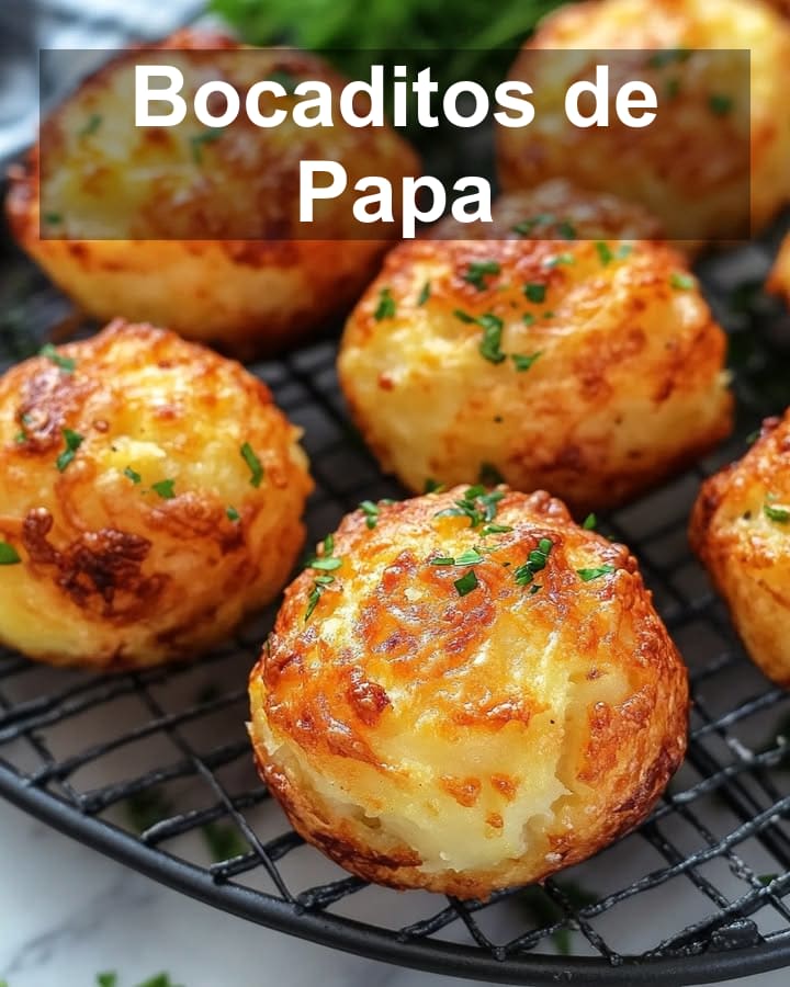 Bocaditos de Papa Rellenos: Receta Cremosa y Facilísima