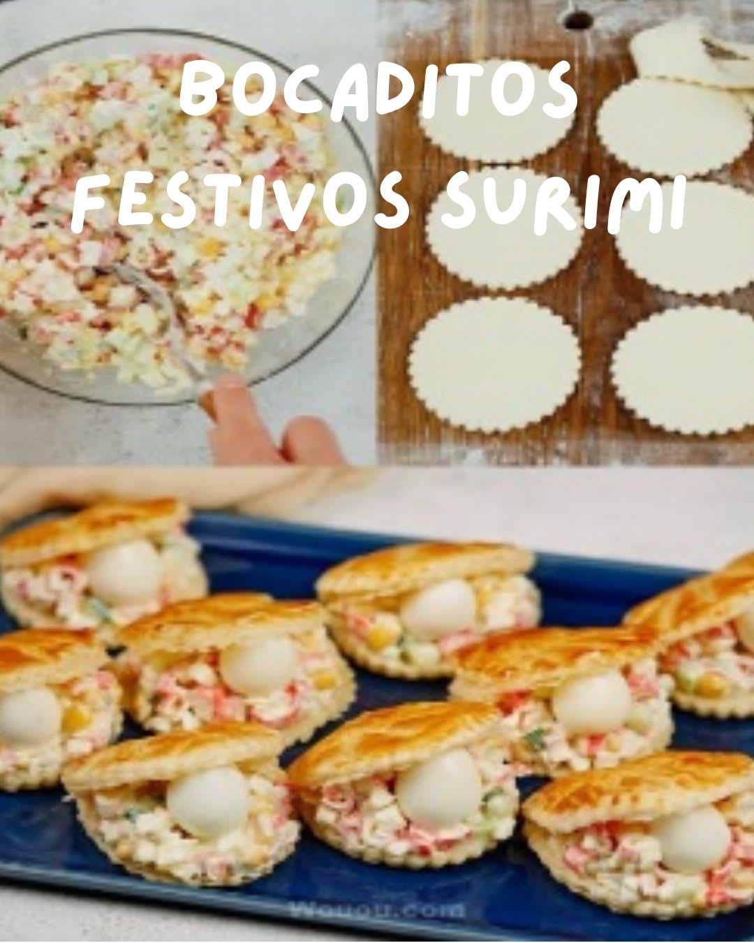 Mini Bocaditos de Surimi y Huevo, Perfectos para Tus Fiestas