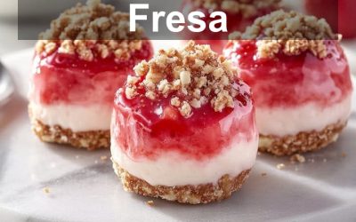Bocados Cheesecake Fresa: Receta Fácil y Deliciosa
