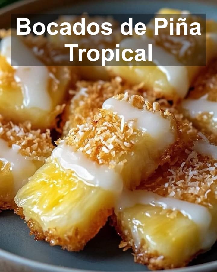 Bocados de Piña Tropical: Sabor al Paraíso en Cada Mordida