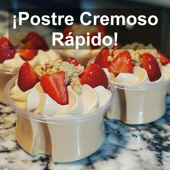 Postre Cremoso 3 Ingredientes: Rápido y Delicioso