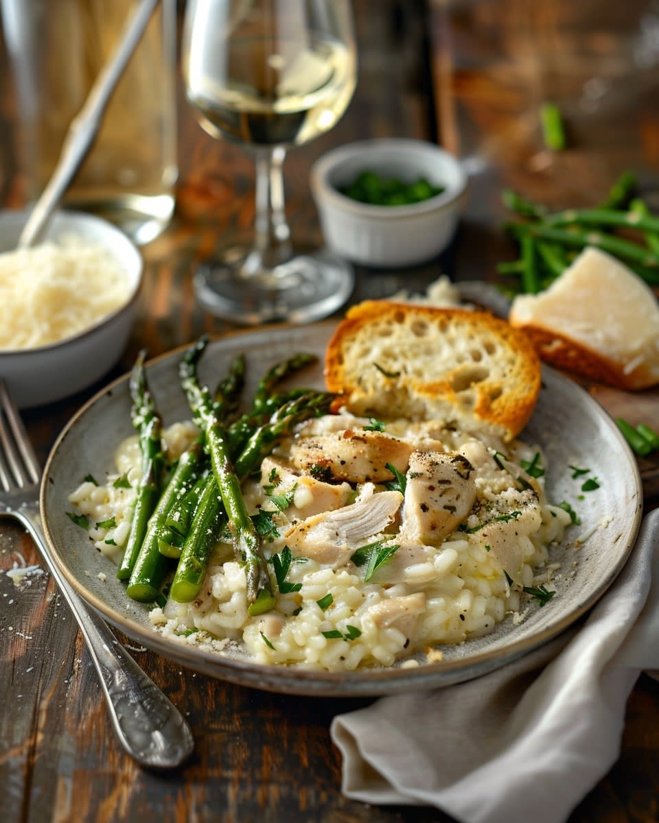 Risotto Cremoso de Pollo: Receta Italiana Irresistible