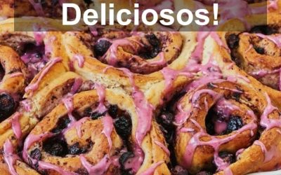 Rollos de Arándano Deliciosos Receta para Desayunos Especiales