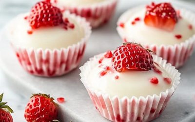Bocados de Yogur con Fresa: Receta Refrescante y Saludable