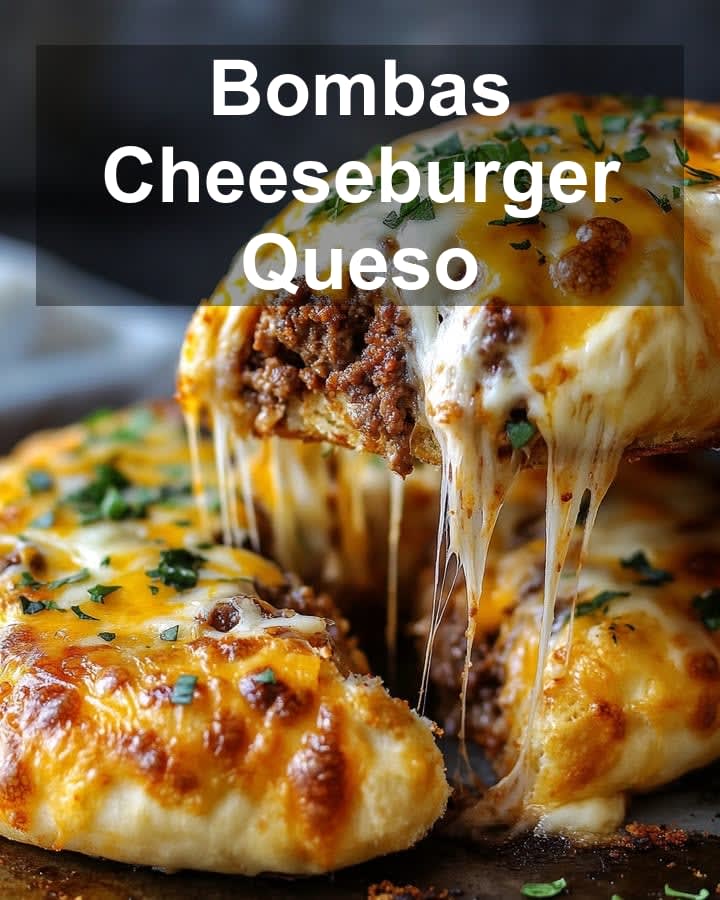 Bombas Cheeseburger Queso: Receta Explosiva y Deliciosa