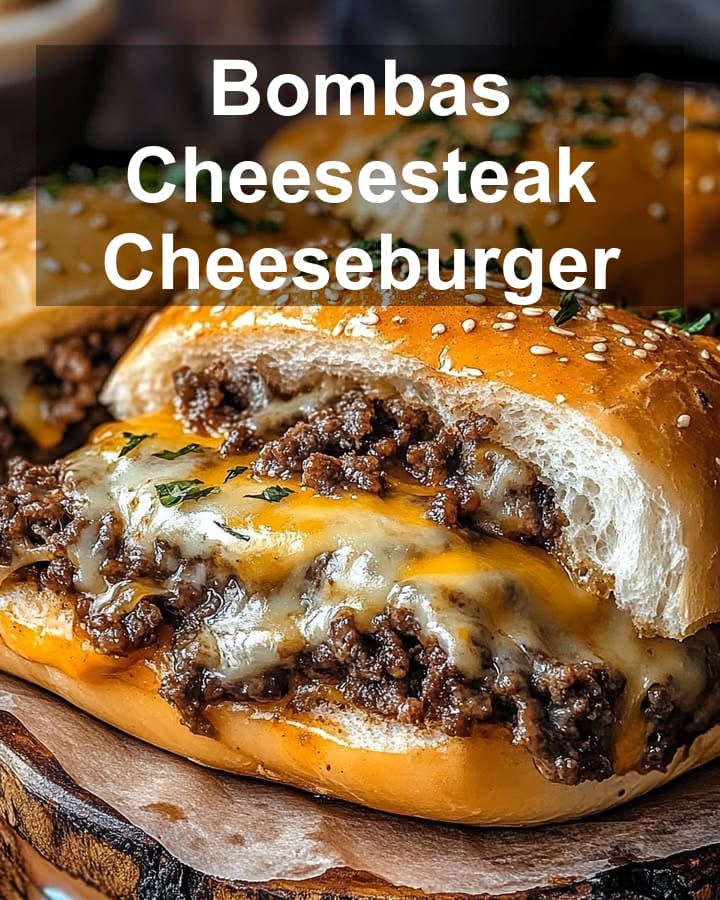 Bombas Cheesesteak Cheeseburger: Sabor Explosivo en Cada Mordida