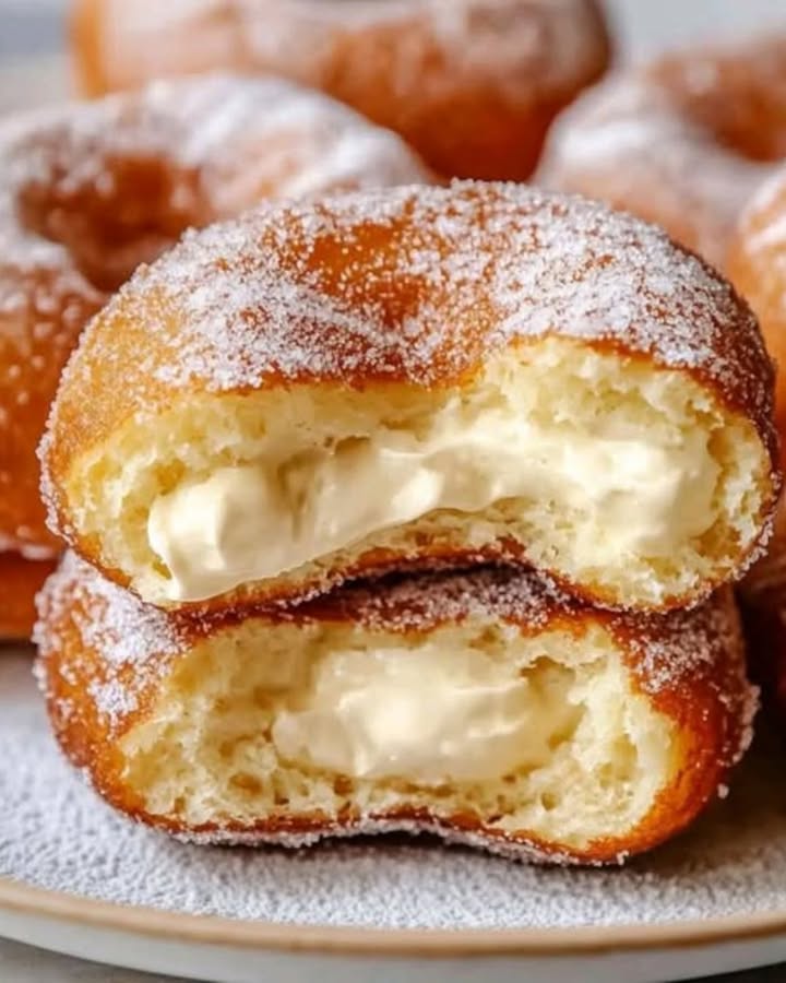 Bomboloni Rellenos Cremosos: Receta Italiana para Endulzar tu Día