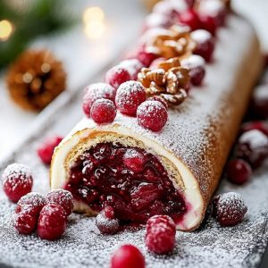 Bûche de Noël Framboise: Receta Exquisita y Sencilla
