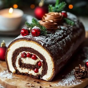 Bûche Navidad Rápida en 15 Minutos: Receta Fácil y Deliciosa