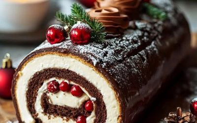 Bûche Navidad Rápida en 15 Minutos: Receta Fácil y Deliciosa