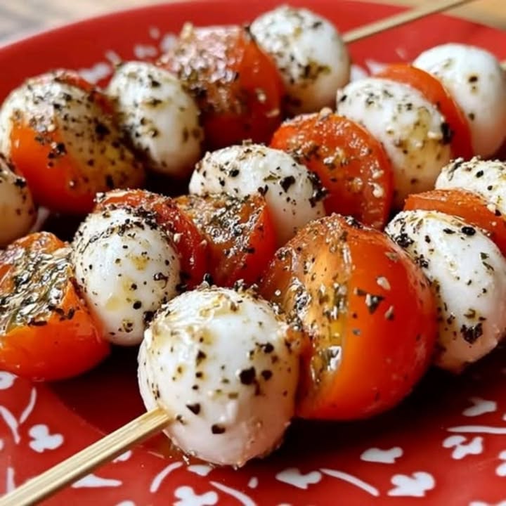 Brochetas Mozza-Tomate: Receta Fresca y Colorida para Aperitivos