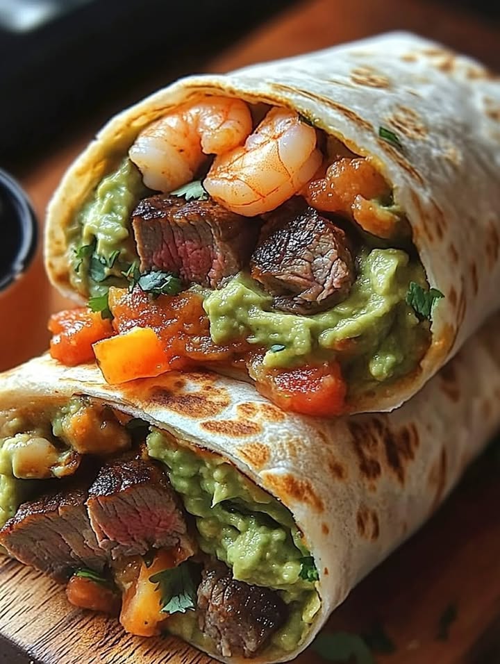 Burrito Mar y Tierra: Explosión de Sabores en 25 Minutos