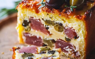 Cake Salé Jambón Olivas: Receta Sencilla y Deliciosa