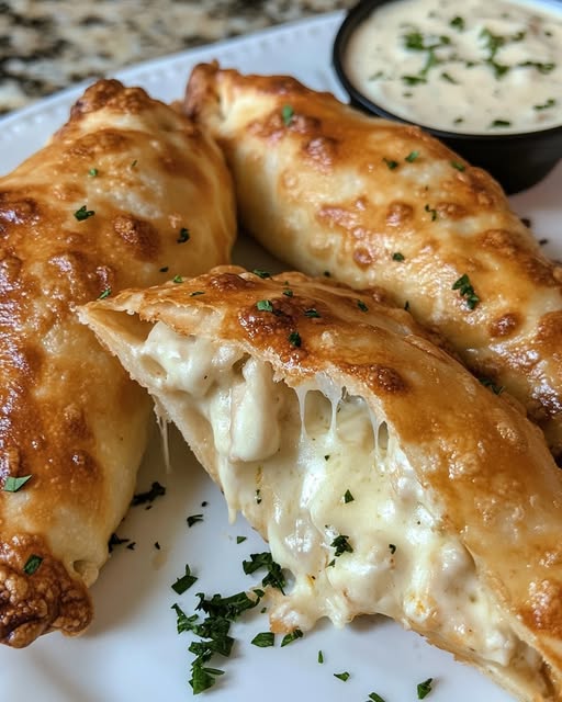 Calzones Alfredo Crujientes: Receta Fácil y Deliciosa