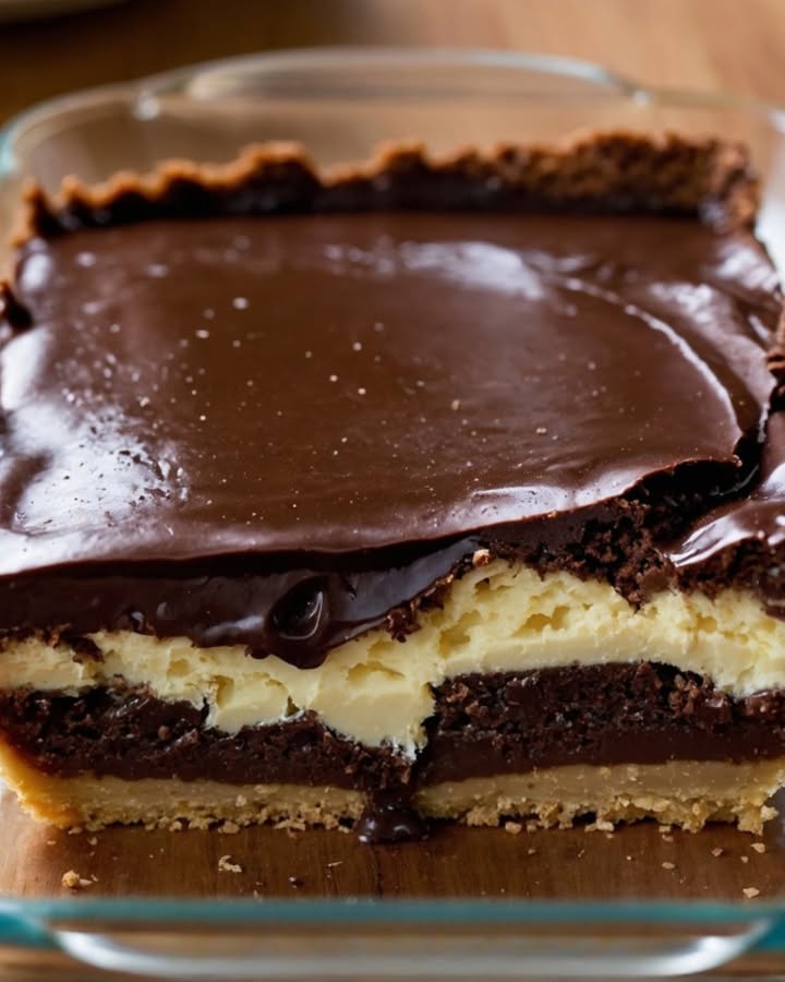 Carrés Gourmands: Delicioso Postre de Chocolate, Caramelo y Queso Blanco