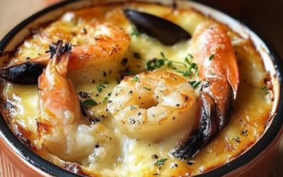 Cassolette de Mariscos Gratín: Receta Cremosa y Elegante