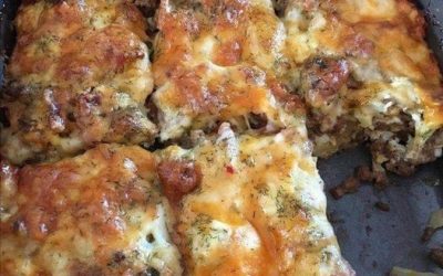 Cazuela Bacon Cheeseburger Low-Carb: Sabor Sin Culpa